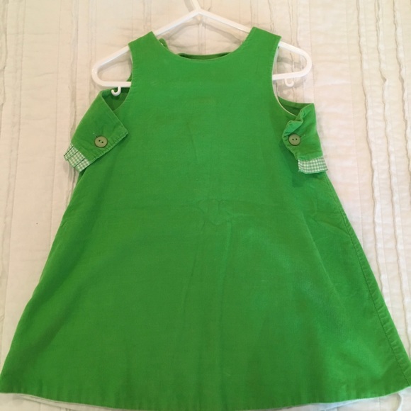 Mulberry St REVERSIBLE Green Corduroy Dress Jumper - Picture 3 of 5